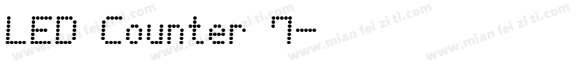 LED Counter 7字体转换